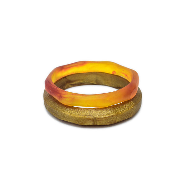 Wanderlust Double Resin Bangle Set